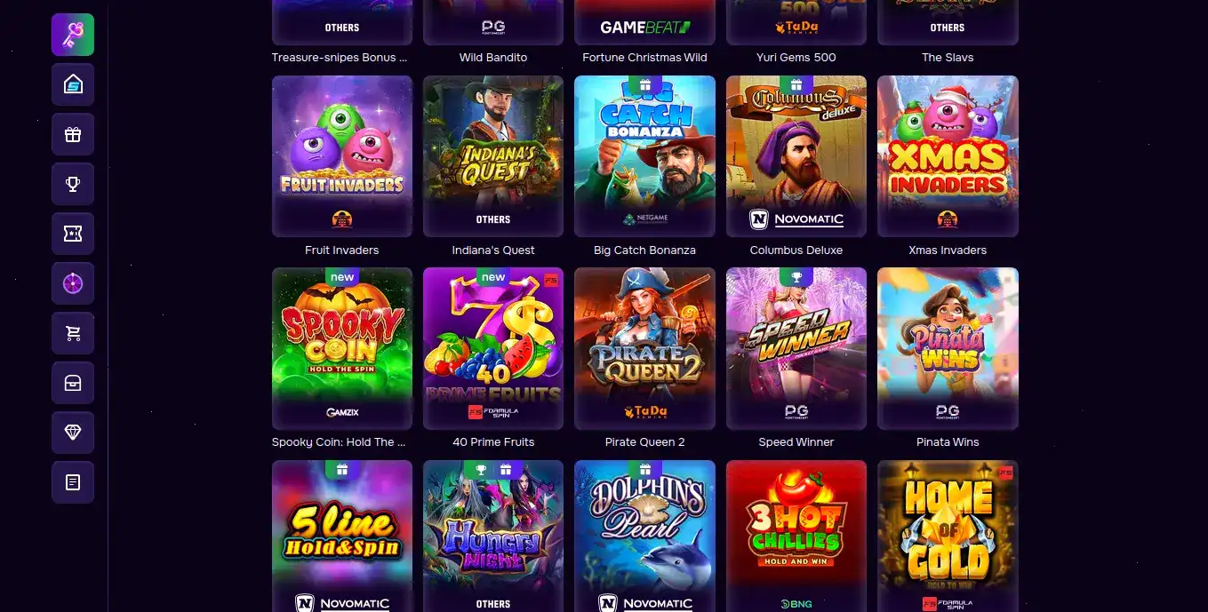 Каталог слотов Kraken casino